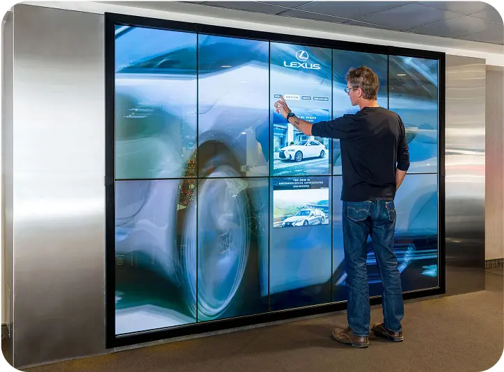 Futuristic LED screen